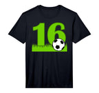 16Th Birthday Soccer 16 Years Old T-Shirt - Fun Novelty Design for Adults