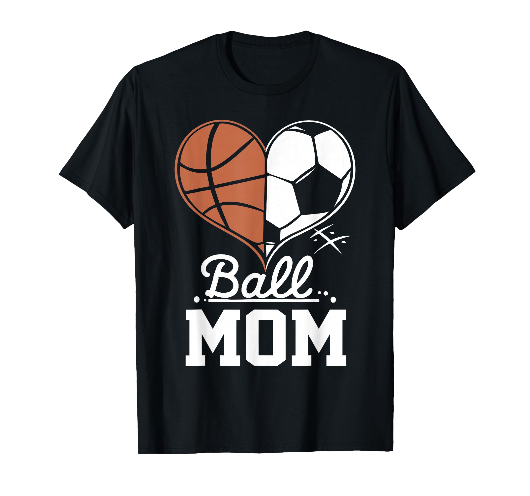 Ball Mom Funny Basketball Soccer Mom T-Shirt - Aesthetic Graphic Men Women