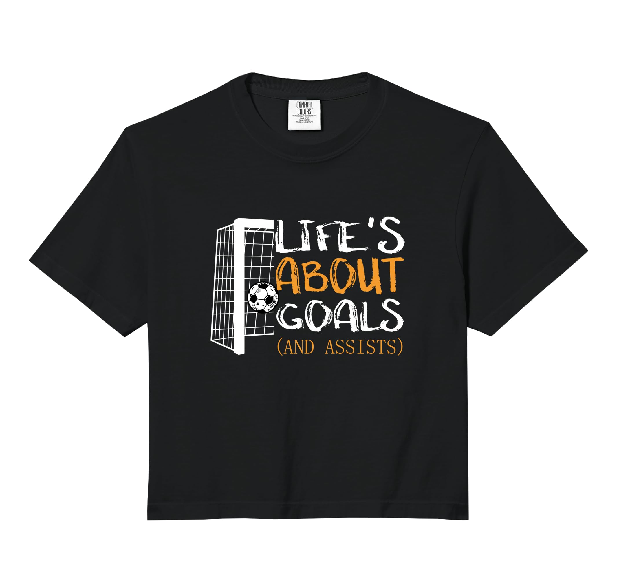 Lifes About Goals And Assists Funny Sweatshirt - Trendy Graphic for Adults