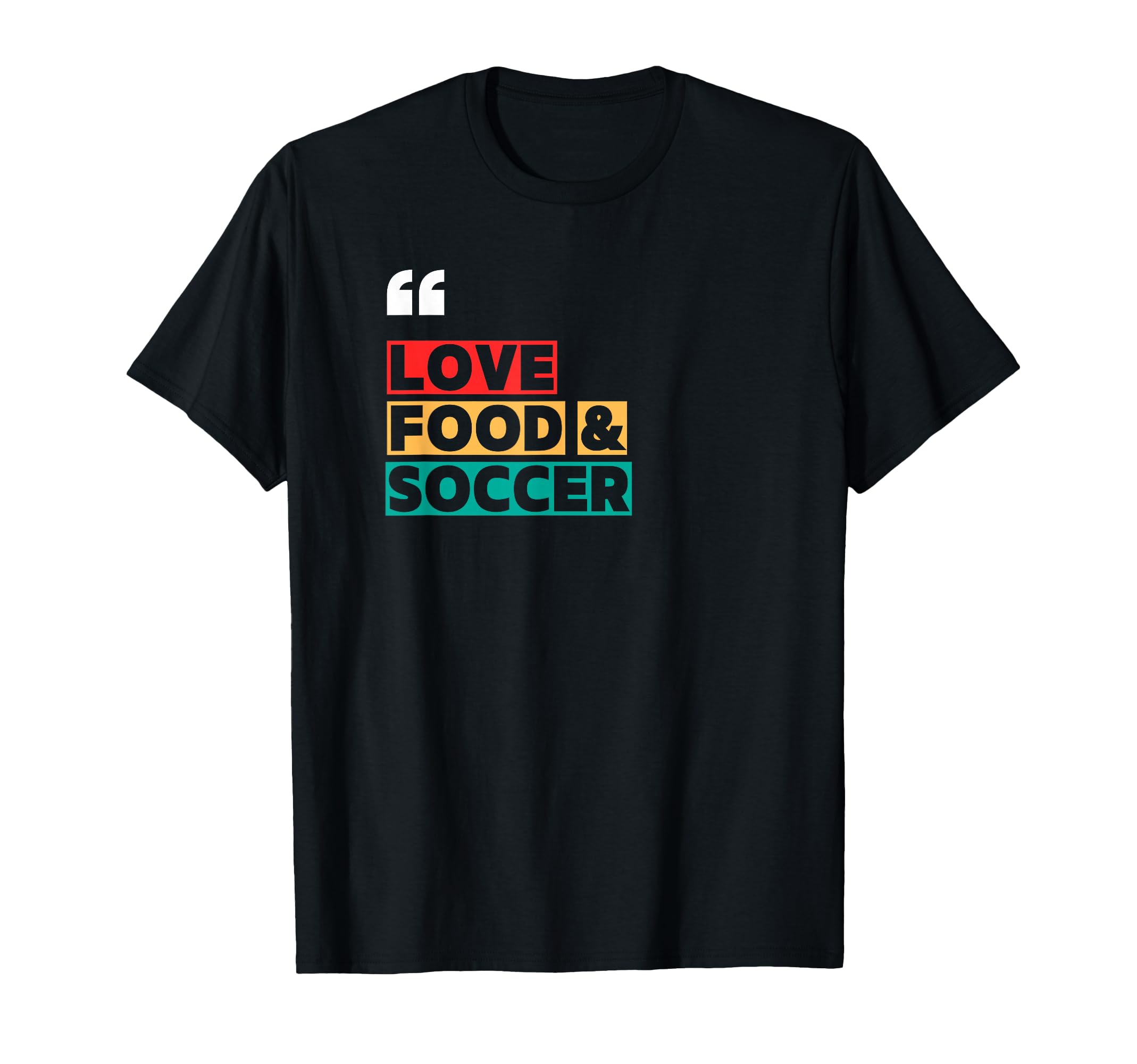 Love Food Soccer Heart Ball Passion T-Shirt - Streetwear Style Unisex