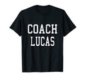 Coach Lucas Custom Football Soccer T-Shirt - Trendy Graphic Unisex