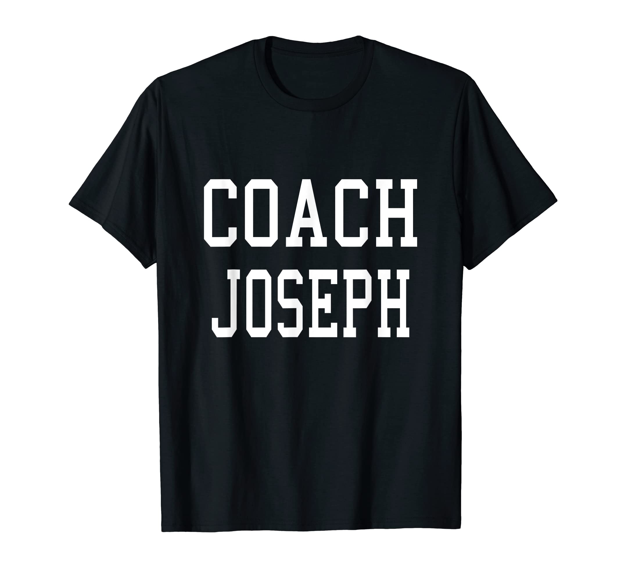 Coach Joseph Custom Football Soccer T-Shirt - Fun Novelty Design Unisex