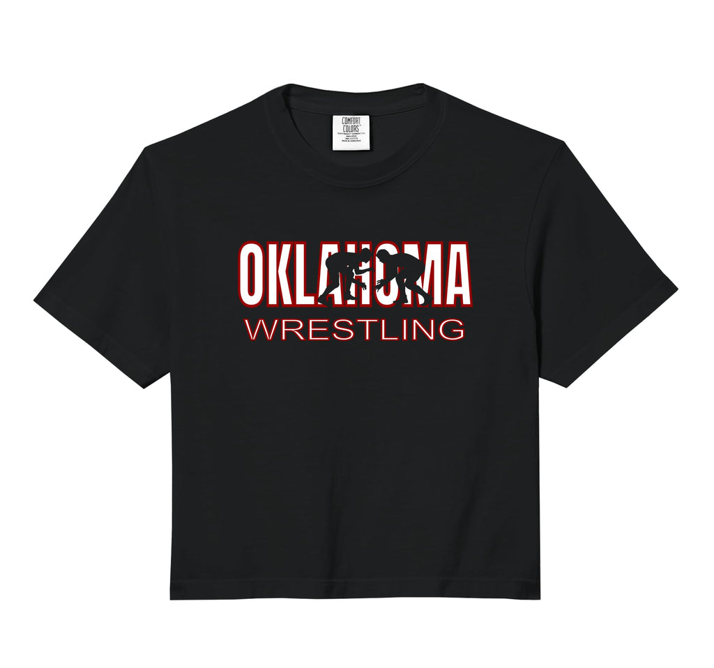 Oklahoma Wrestling Freestyle Wrestler T-Shirt - Minimalist Print Men Women