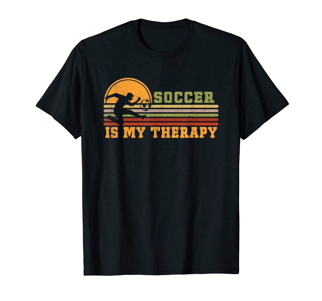 Soccer Is My Therapy Funny Soccer Coach T-Shirt - Trendy Graphic Unisex