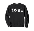 Soccer Love Gift Football Player Sweatshirt - Custom Art Print for Adults