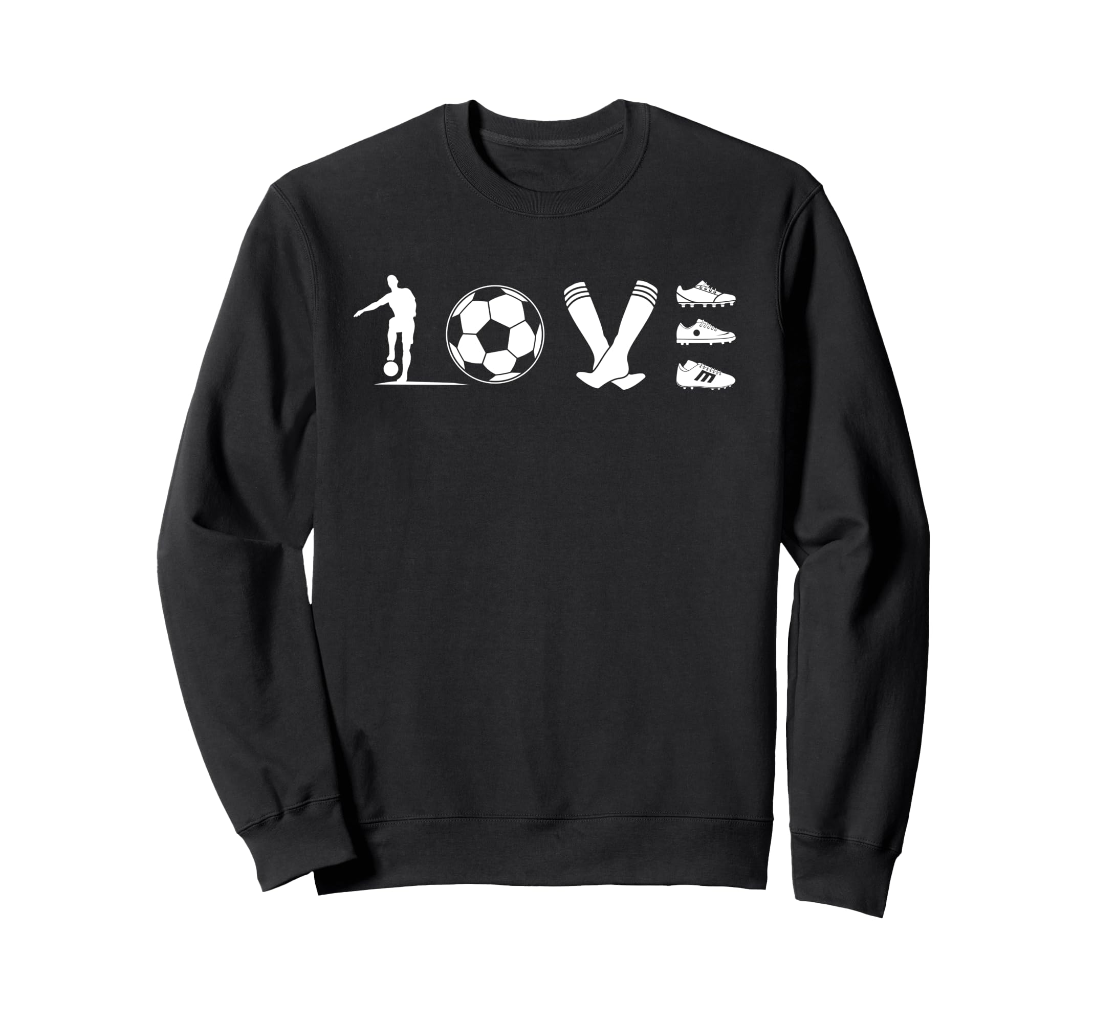 Soccer Love Gift Football Player Sweatshirt - Custom Art Print for Adults