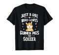 Just Who Loves Guinea Pigs And Soccer T-Shirt - Unique Graphic for Adults