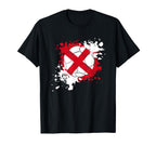 Soccer Ball Flag England T-Shirt - Casual Everyday Wear Men Women