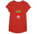 Live Love Soccer Inspiring Sports Fan T-Shirt - Novelty Apparel for Adults