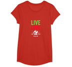 Live Love Soccer Inspiring Sports Fan T-Shirt - Novelty Apparel for Adults