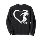 Soccer Player Soccer Heart Soccer Sweatshirt - Custom Art Print for Adults