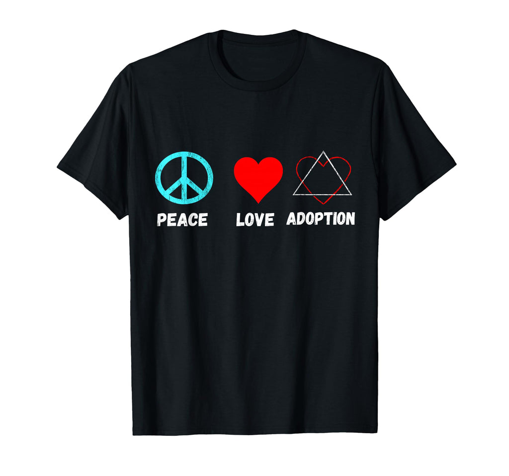 Adoption Peace Love Adopt T-Shirt - Streetwear Style Men Women