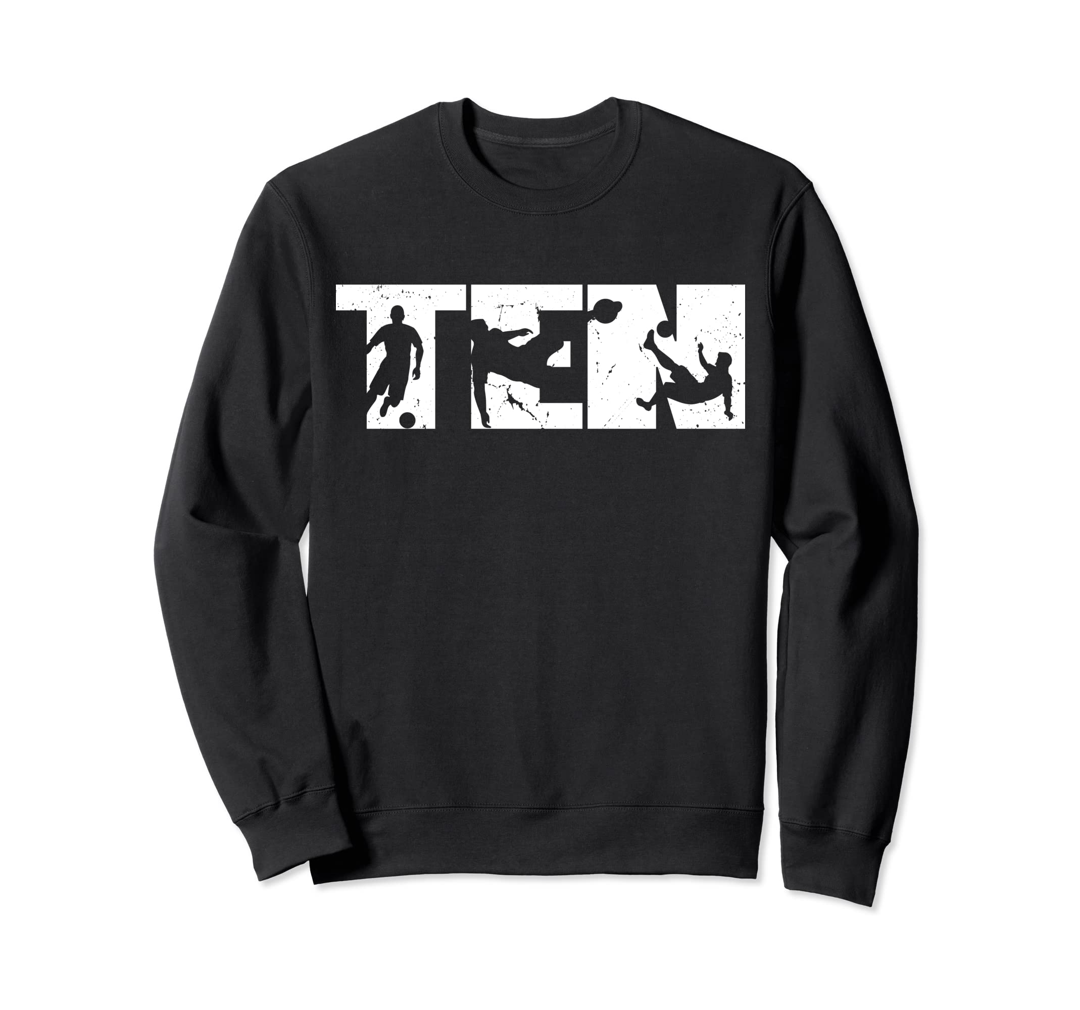 10Th Birthday Soccer 10 Years Old Sweatshirt - Graphic Print Men Women