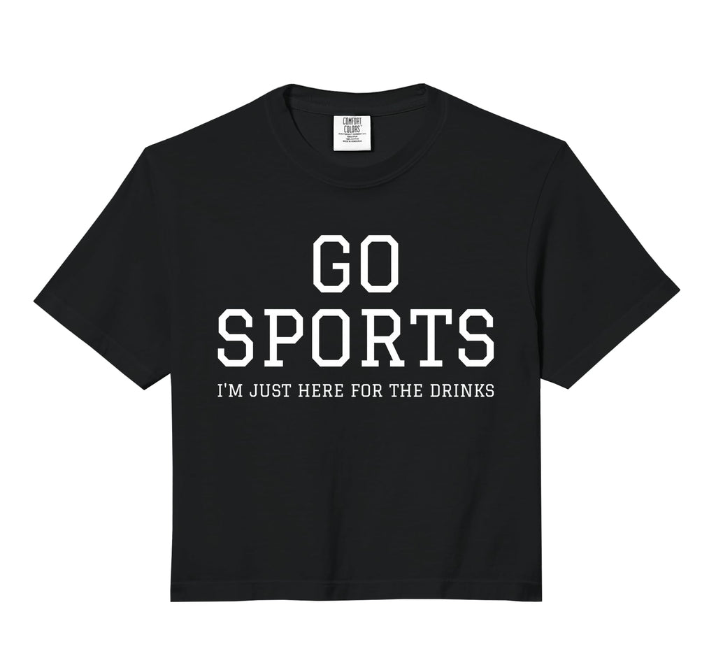 Funny Game Day Event Go Sports Im Just T-Shirt - Graphic Print Men Women