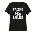 Mens Raising Ballers Soccer Baseball T-Shirt - Aesthetic Graphic Unisex