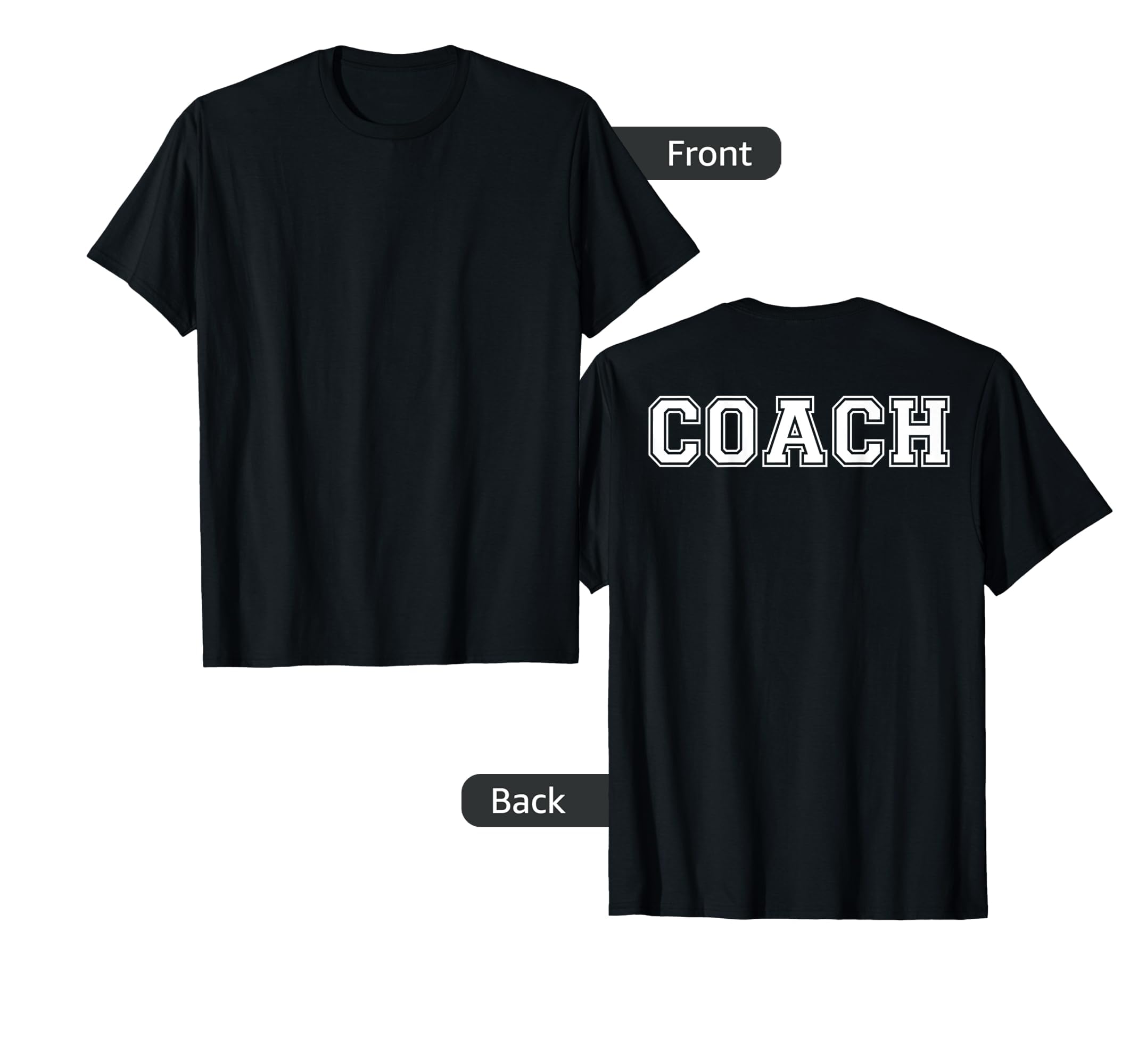 Coach Back T-Shirt - Streetwear Style for Adults