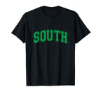 White South Team Colors Spirit Sports T-Shirt - Custom Art Print Men Women