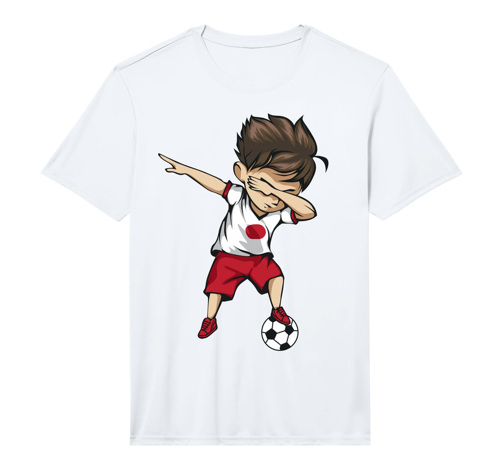 Dabbing Soccer Japan Japanese Football T-Shirt - Unique Graphic Men Women