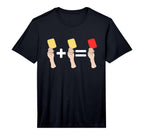 Football Soccer Math Yellow Plus Yellow T-Shirt - Graphic Print for Adults