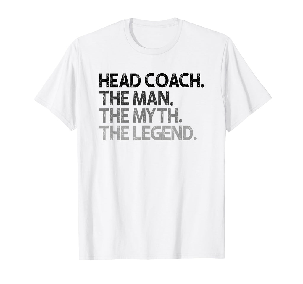 Head Coach Myth Legend Gift T-Shirt - Custom Art Print Men Women