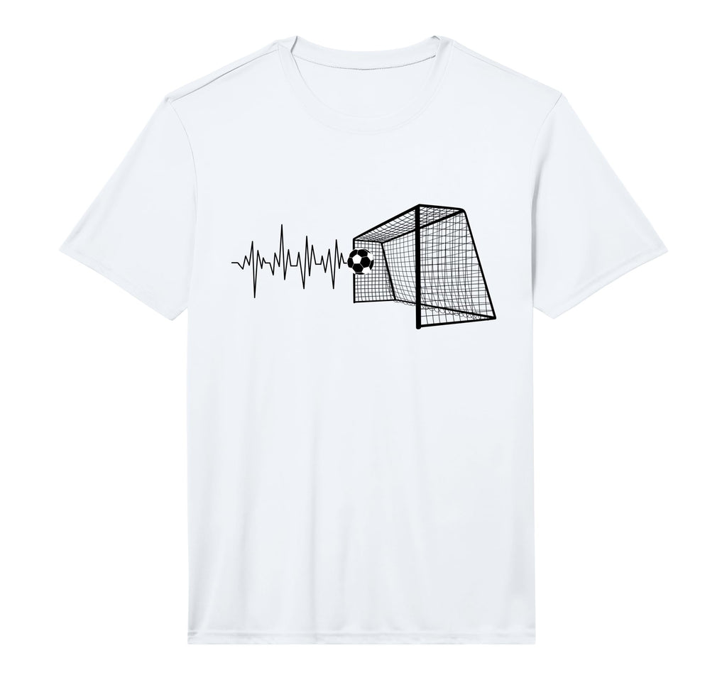 Funny Soccer Heartbeat Ecg T-Shirt - Fun Novelty Design for Adults