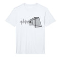 Funny Soccer Heartbeat Ecg T-Shirt - Fun Novelty Design for Adults