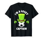 Soccer Captains Im Lucky Captain T-Shirt - Trendy Graphic for Adults