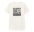 My Favorite Soccer Player Calls Me Mama Tri T-Shirt - Graphic Print Unisex