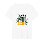 Proud Soccer Sister Sporty Family T-Shirt - Streetwear Style for Adults