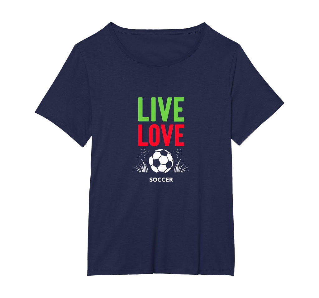 Live Love Soccer Inspiring Sports T-Shirt - Custom Art Print for Adults