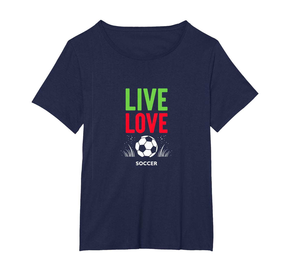 Live Love Soccer Inspiring Sports T-Shirt - Custom Art Print for Adults