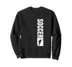 Soccer Coach Distressed Soccer Player Sweatshirt - Graphic Print Men Women