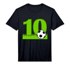 10Th Birthday Soccer 10 Years Old T-Shirt - Novelty Apparel Men Women