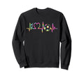 Soccer Heartbeat Tie Dye Heart Sweatshirt - Custom Art Print Men Women