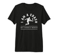 Funny Soccer Coach I Am Coach Tri Blend T-Shirt - Trendy Graphic for Adults