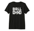 Mens Ball Dad Soccer Volleyball Dad T-Shirt - Minimalist Print Unisex