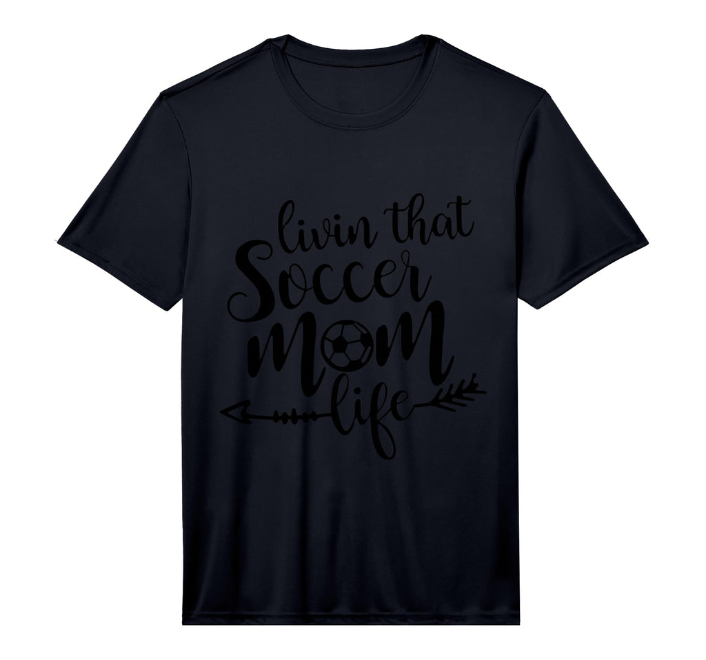 Mens Livin That Soccer Mom Life Sport T-Shirt - Custom Art Print Men Women