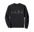 Funny Heartbeat Soccer Player Sweatshirt - Trendy Graphic Unisex