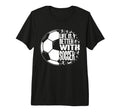 Funny Life Is Better Soccer Tri Blend T-Shirt - Minimalist Print Unisex