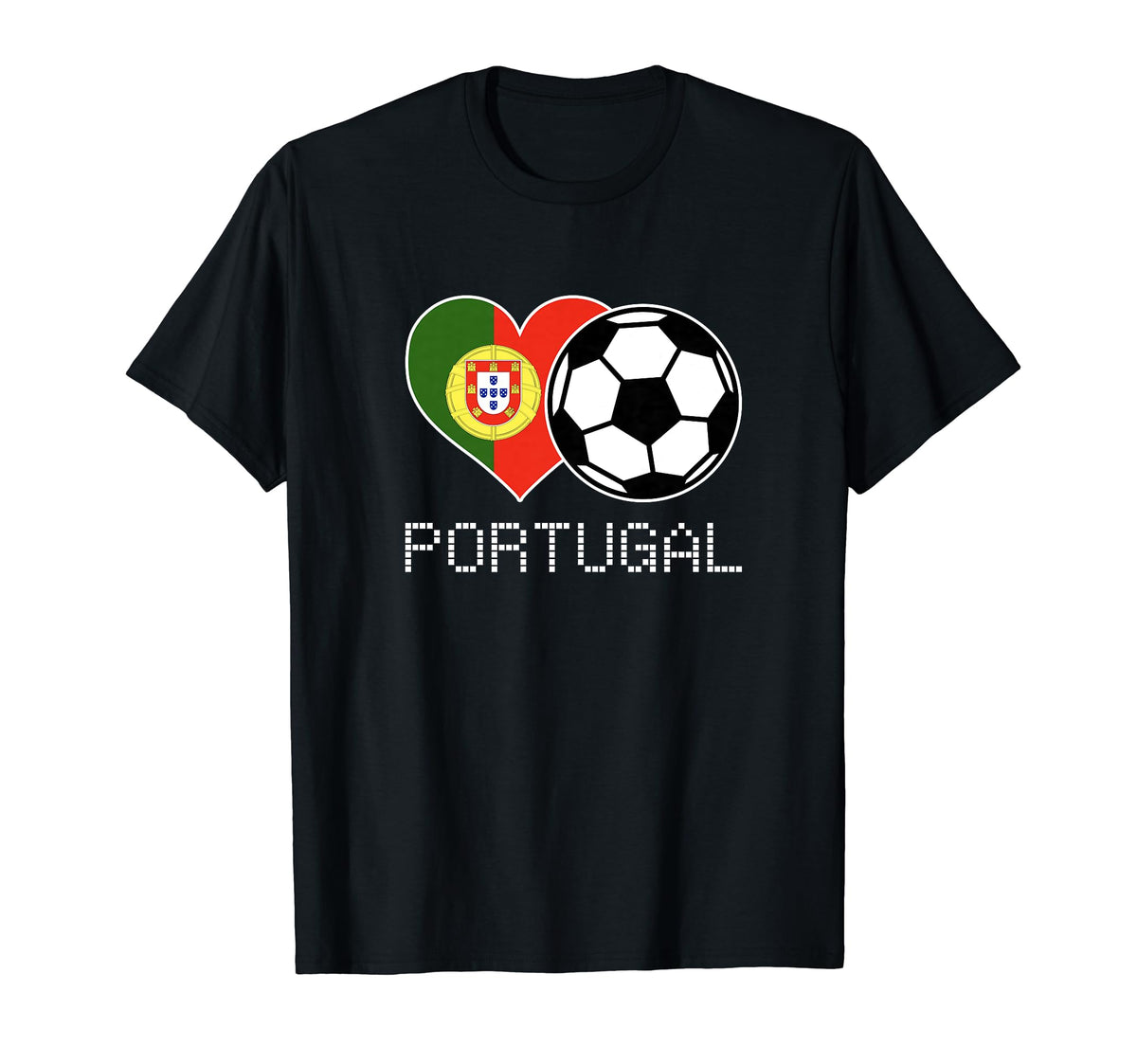 Portugal Soccer Portuguese Flag Love T-Shirt - Custom Art Print Men Women