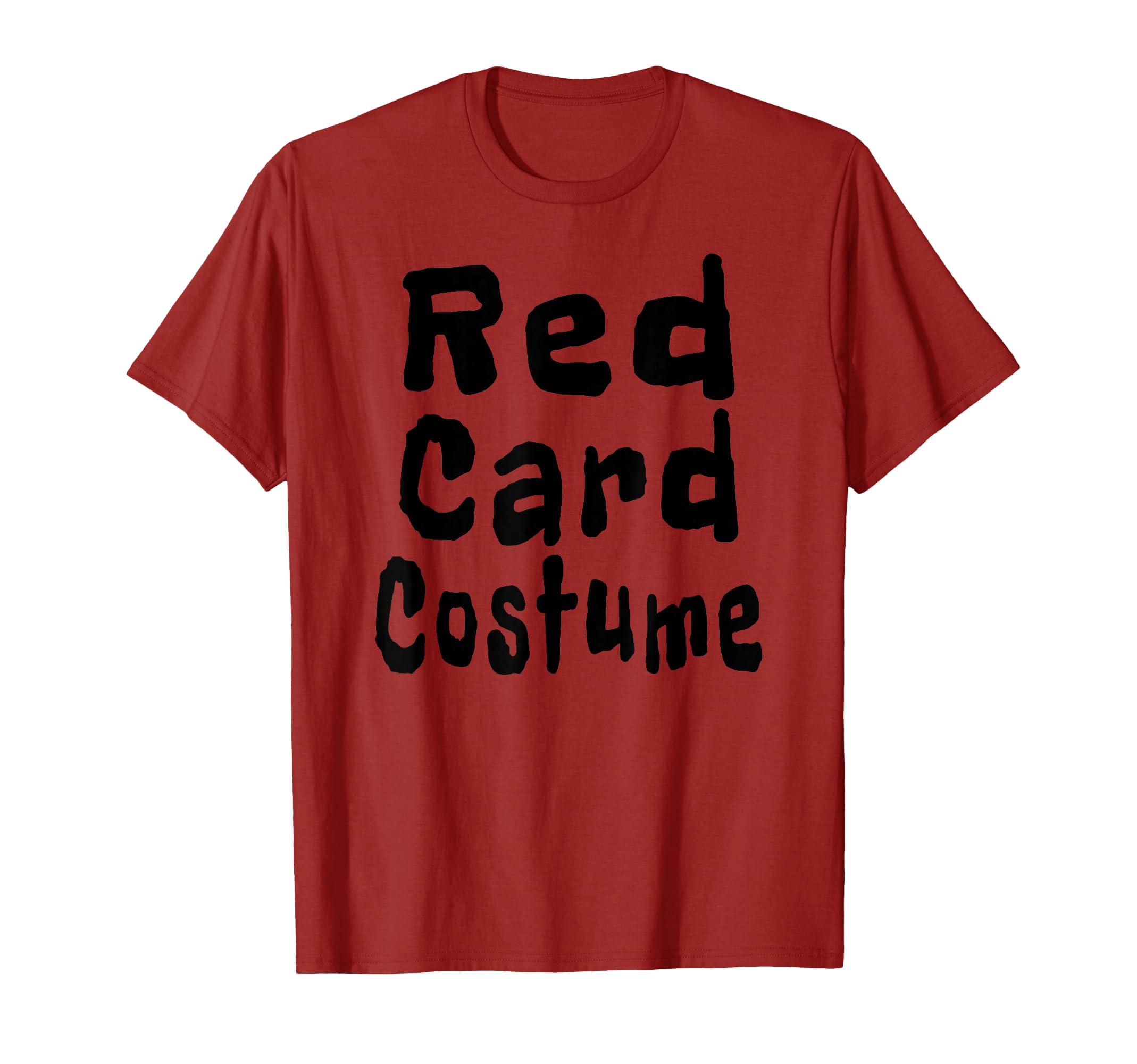 Red Card Costume Football Soccer T-Shirt - Streetwear Style for Adults