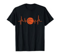Bball Heartbeat Basketball T-Shirt - Trendy Graphic Men Women