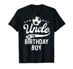 Uncle Birthday Soccer Themed Party T-Shirt - Aesthetic Graphic Men Women