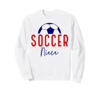 Soccer Niece Soccer Ball Support Soccer Sweatshirt - Trendy Graphic Unisex