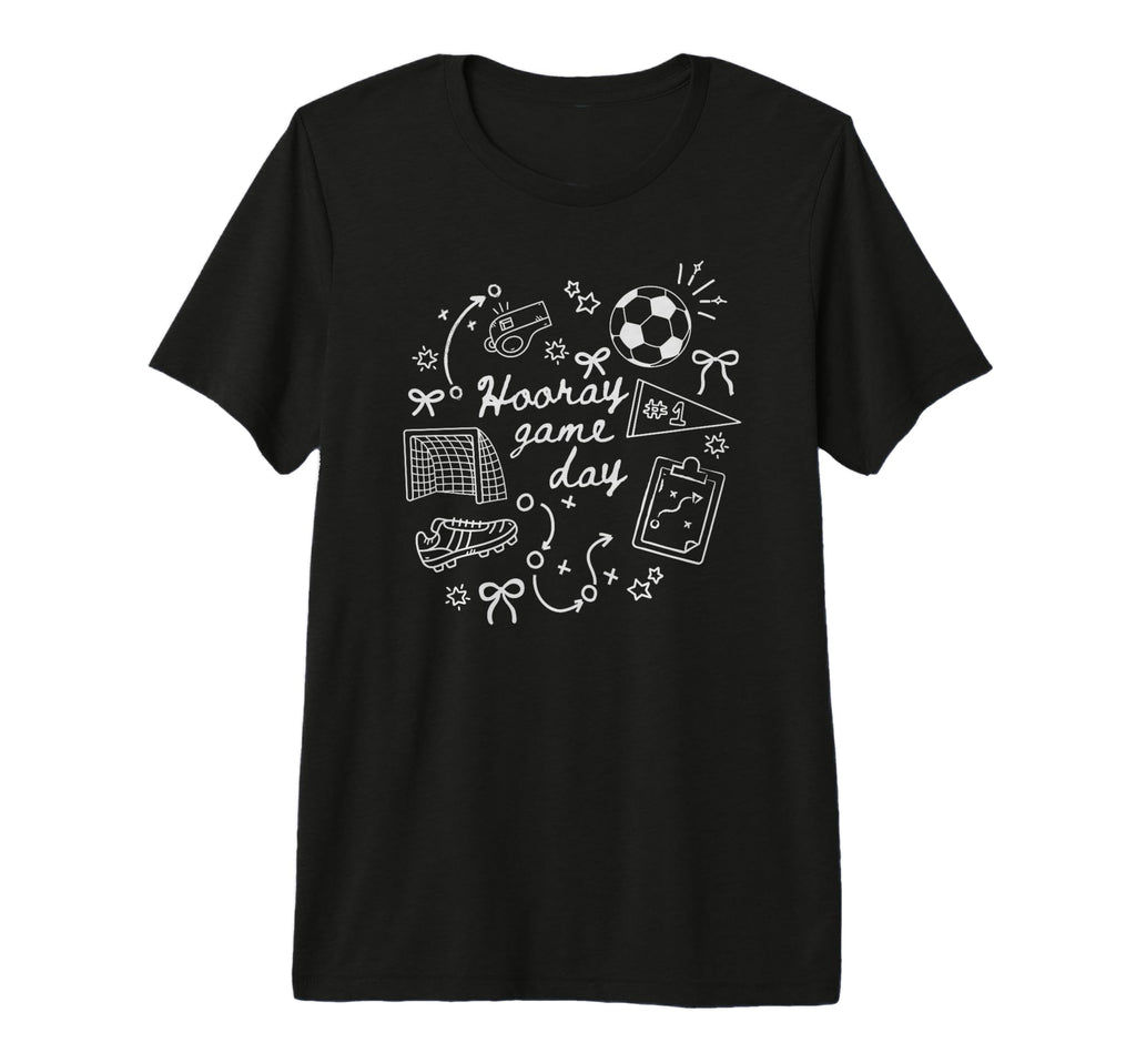 Hooray Game Day Soccer Mom Tri T-Shirt - Casual Everyday Wear Men Women