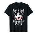 Just Soccer Love Soccer Player Fan T-Shirt - Graphic Print for Adults