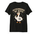 Funny Mom Goose Outnumbered Soccer Tri T-Shirt - Novelty Apparel Unisex
