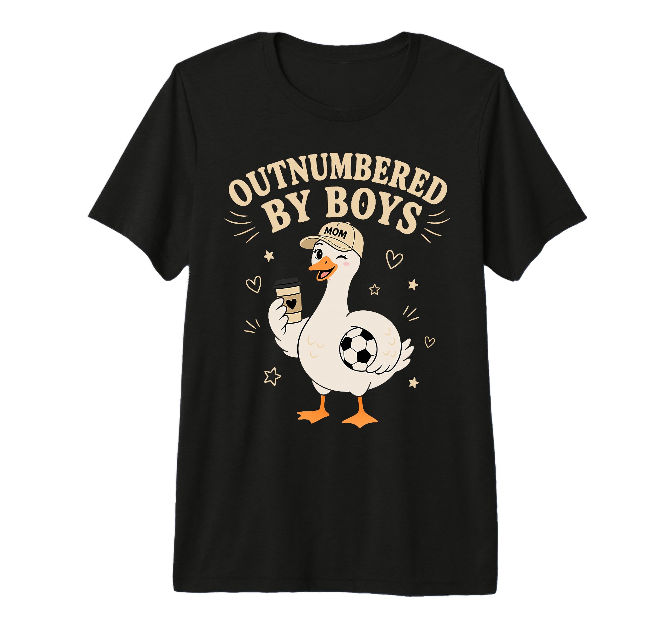 Funny Mom Goose Outnumbered Soccer Tri T-Shirt - Novelty Apparel Unisex