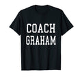 Coach Graham Custom Football T-Shirt - Fun Novelty Design for Adults