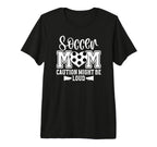 Soccer Mom Funny Mom Soccer Player Mama T-Shirt - Graphic Print for Adults